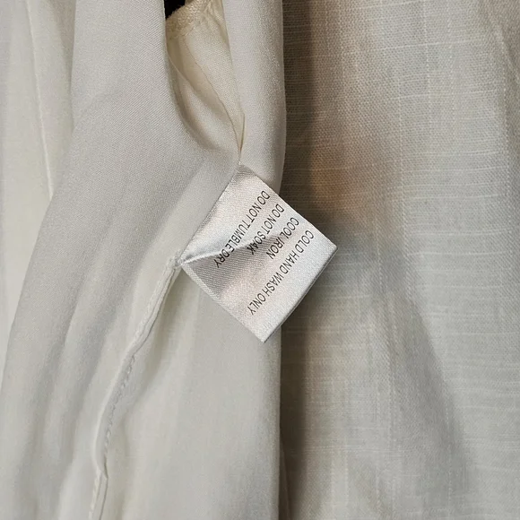 NWT Billy J Ivy Vest - Off-White Linen-Look Wrap Waistcoat- Size 6 - Picture 4 of 8